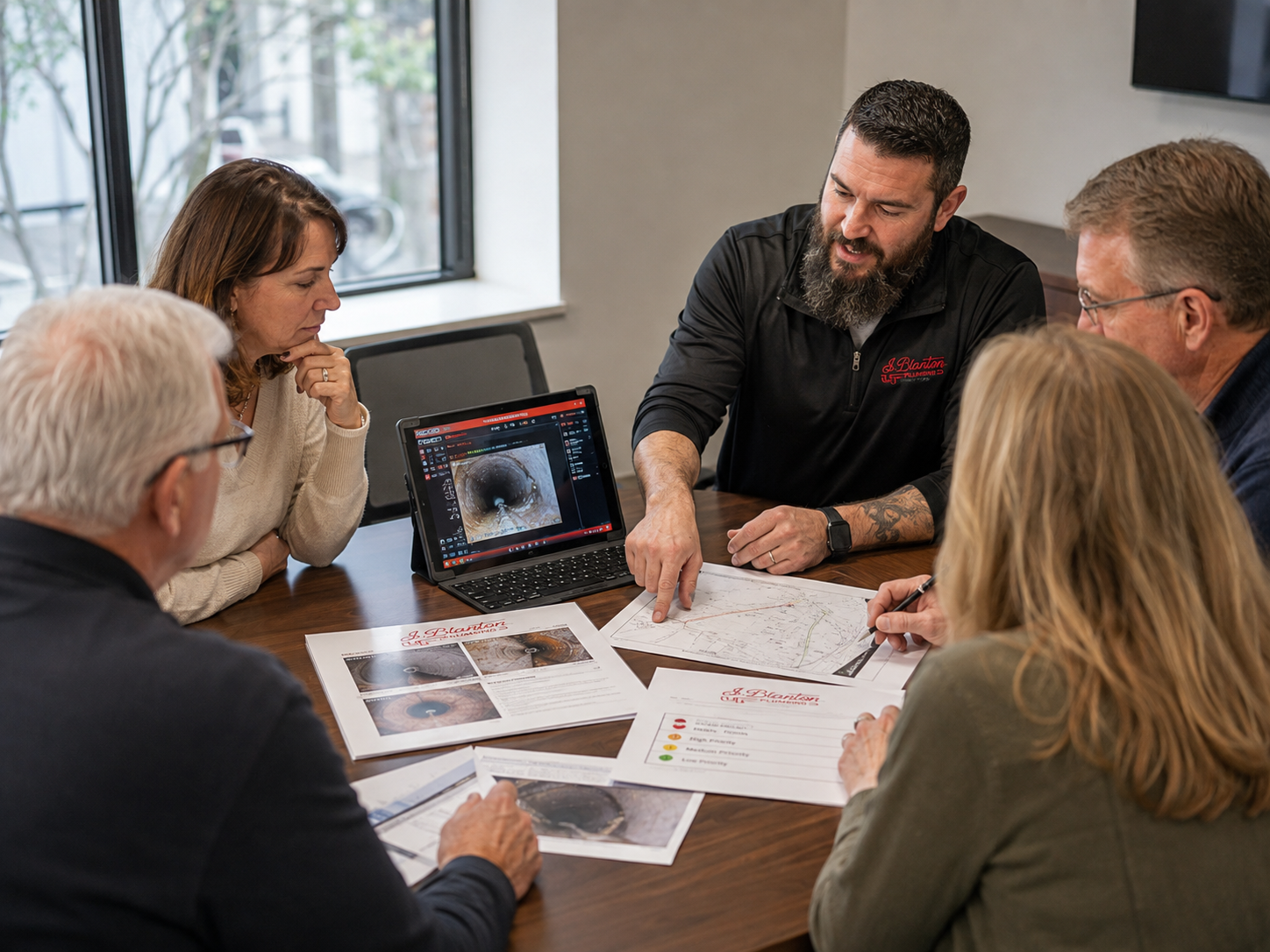 HOA board planning walkthrough with findings
